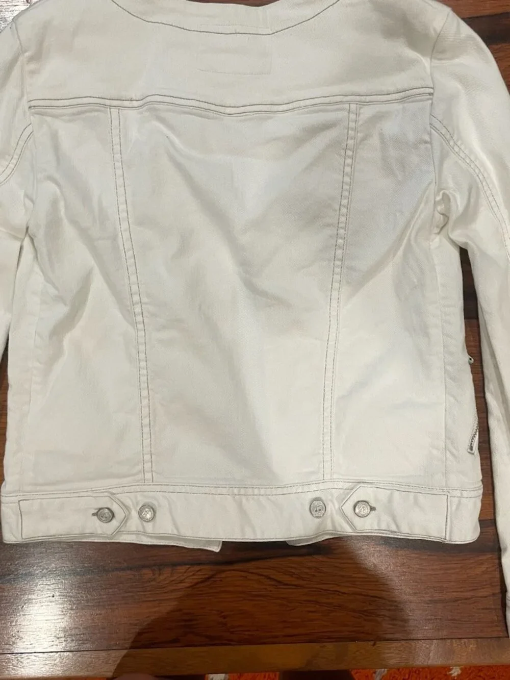 Bonpoint White Denim Jacket Girls 12